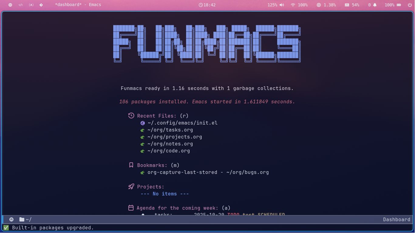 FunMacs - Modern Emacs Configuration